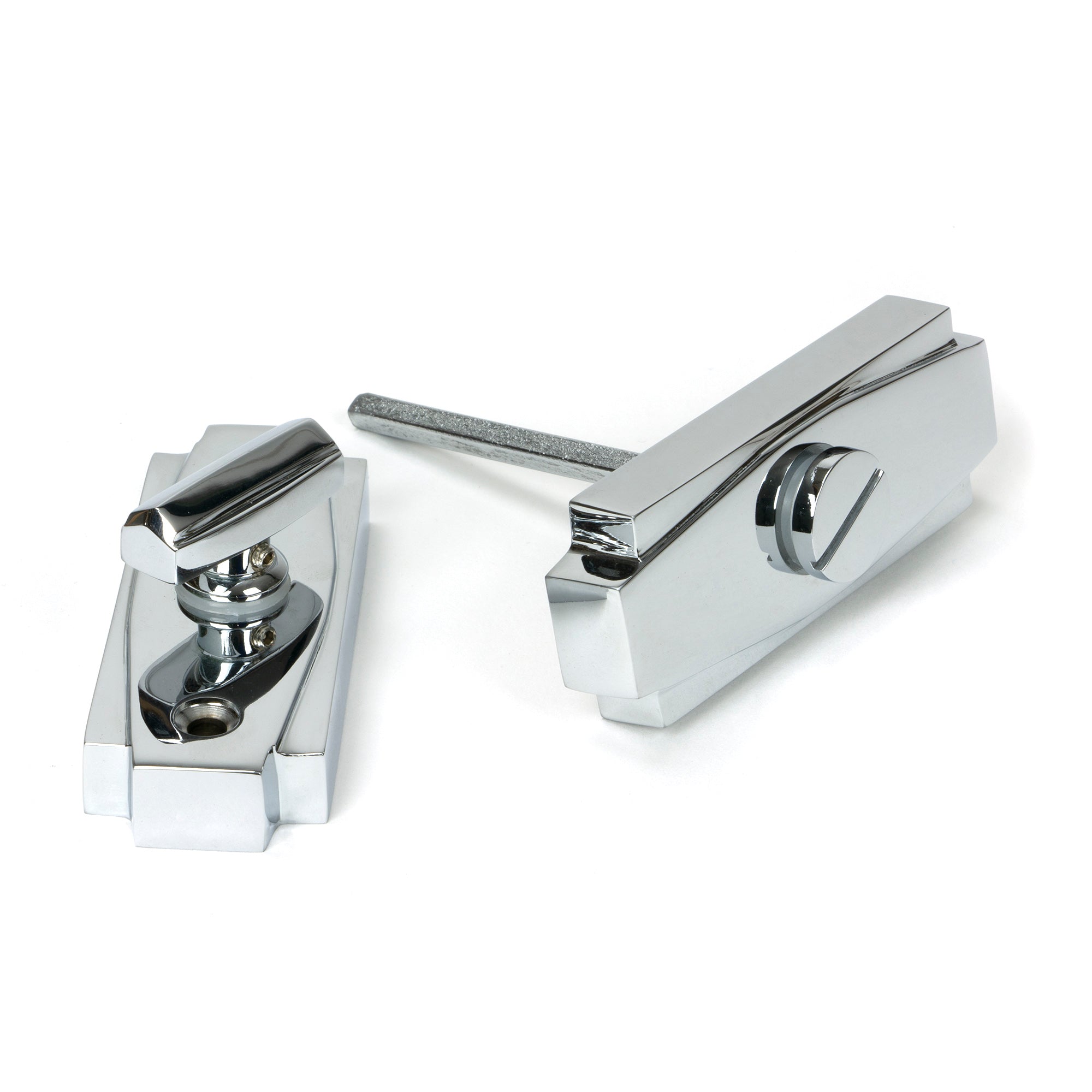 Polished Chrome Art Deco Thumbturn | From The Anvil - Thumbturns - From The Anvil - Yester Home