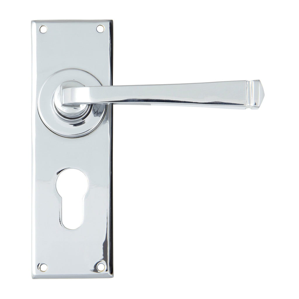 Polished Chrome Avon Lever Euro Lock Set | From The Anvil-Lever Euro-Yester Home