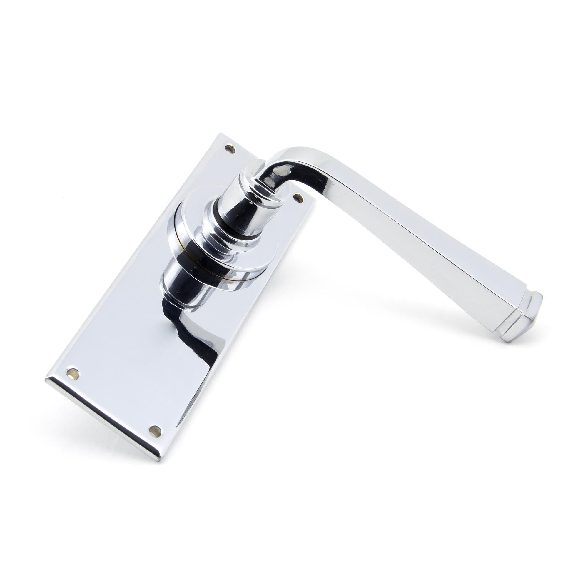 Polished Chrome Avon Lever Latch Set | From The Anvil - Lever Latch - From The Anvil - Yester Home