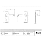 Polished Chrome Avon Lever Lock Set | From The Anvil - Lever Lock - From The Anvil - Yester Home