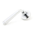 Polished Chrome Avon Round Lever on Rose Set (Art Deco) | From The Anvil - Concealed - From The Anvil - Yester Home
