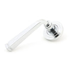 Polished Chrome Avon Round Lever on Rose Set (Art Deco) - Unsprung | From The Anvil-Concealed-Yester Home