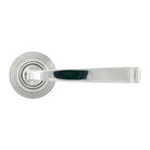 Polished Chrome Avon Round Lever on Rose Set (Beehive) | From The Anvil-Concealed-Yester Home