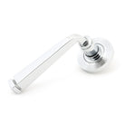 Polished Chrome Avon Round Lever on Rose Set (Beehive) | From The Anvil-Concealed-Yester Home