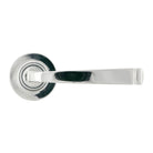 Polished Chrome Avon Round Lever on Rose Set (Plain) - Unsprung | From The Anvil-Concealed-Yester Home