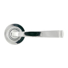 Polished Chrome Avon Round Lever on Rose Set (Plain) - Unsprung | From The Anvil - Concealed - From The Anvil - Yester Home
