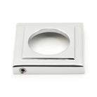 Polished Chrome Avon Round Lever on Rose Set (Square) | From The Anvil - Concealed - From The Anvil - Yester Home