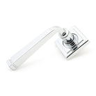 Polished Chrome Avon Round Lever on Rose Set (Square) | From The Anvil-Concealed-Yester Home