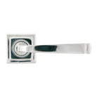 Polished Chrome Avon Round Lever on Rose Set (Square) - Unsprung | From The Anvil-Concealed-Yester Home