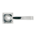 Polished Chrome Avon Round Lever on Rose Set (Square) - Unsprung | From The Anvil - Concealed - From The Anvil - Yester Home