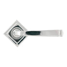 Polished Chrome Avon Round Lever on Rose Set (Square) - Unsprung | From The Anvil - Concealed - From The Anvil - Yester Home
