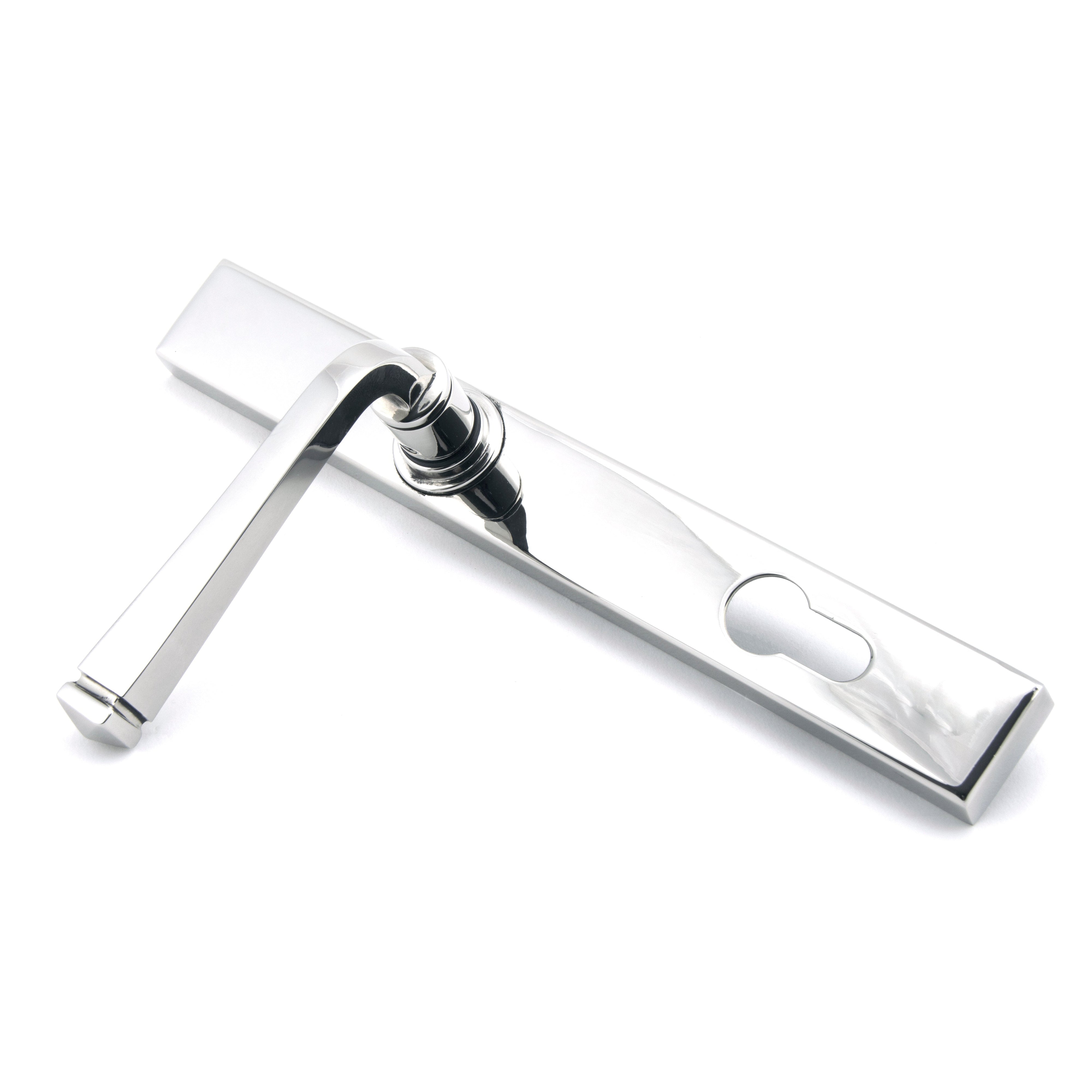 Polished Chrome Avon Slimline Lever Espag. Lock Set | From The Anvil-Espagnolette-Yester Home