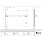 Polished Chrome Avon Slimline Lever Espag. Lock Set | From The Anvil-Espagnolette-Yester Home