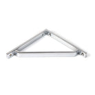 Polished Chrome Barton Shelf Bracket (150mm x 150mm) | From The Anvil-Shelf Brackets-Yester Home