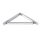Polished Chrome Barton Shelf Bracket (150mm x 150mm) | From The Anvil-Shelf Brackets-Yester Home