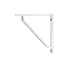 Polished Chrome Barton Shelf Bracket (150mm x 150mm) | From The Anvil-Shelf Brackets-Yester Home