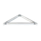 Polished Chrome Barton Shelf Bracket (200mm x 200mm) | From The Anvil-Shelf Brackets-Yester Home