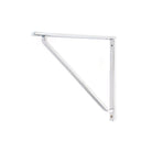 Polished Chrome Barton Shelf Bracket (200mm x 200mm) | From The Anvil-Shelf Brackets-Yester Home
