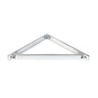 Polished Chrome Barton Shelf Bracket (200mm x 200mm) | From The Anvil-Shelf Brackets-Yester Home