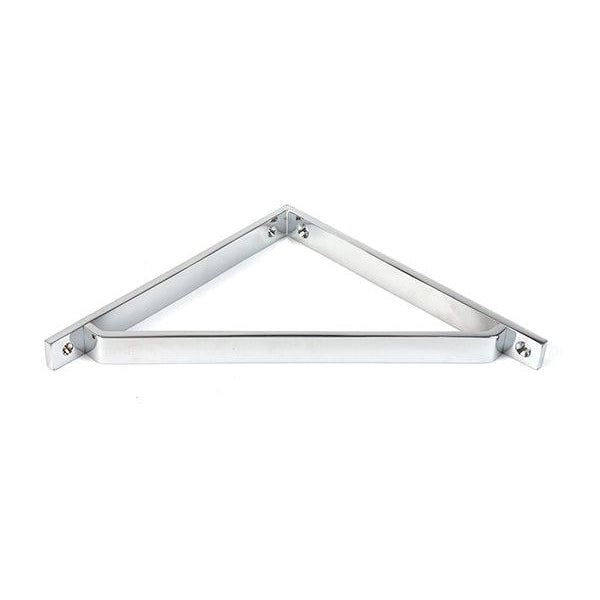 Polished Chrome Barton Shelf Bracket (200mm x 200mm) | From The Anvil-Shelf Brackets-Yester Home