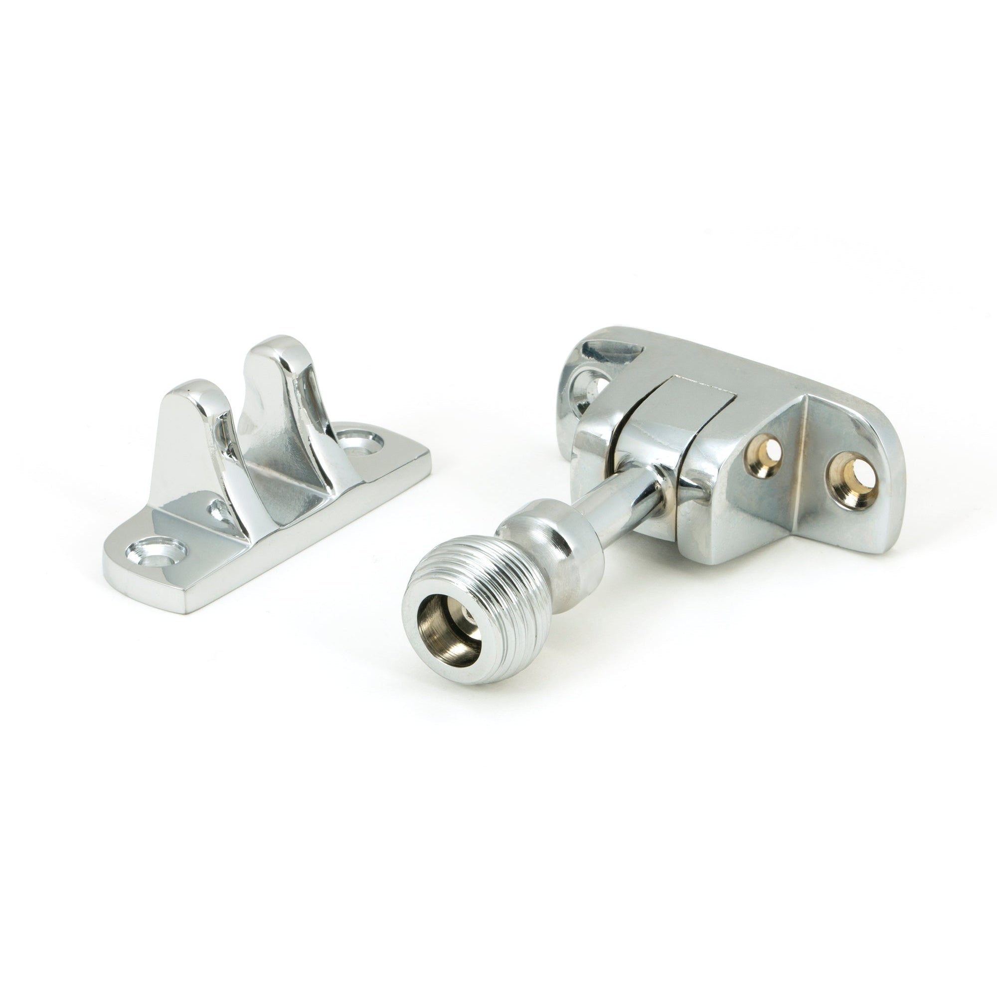 Polished Chrome Beehive Brighton Fastener (Radiused) | From The Anvil-Fasteners-Yester Home