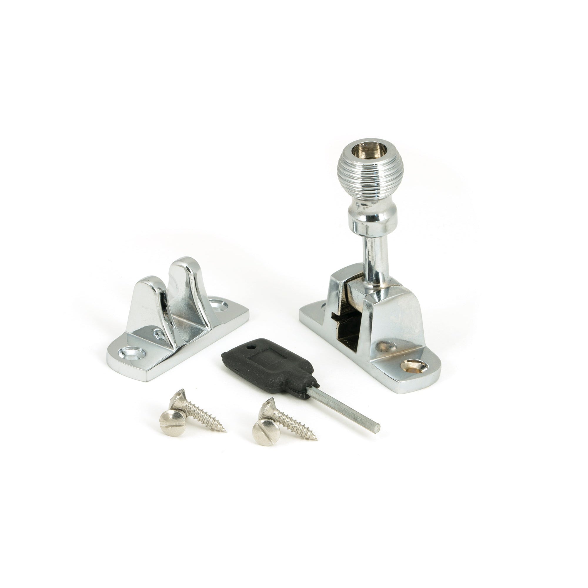 Polished Chrome Beehive Brighton Fastener (Radiused) | From The Anvil-Fasteners-Yester Home