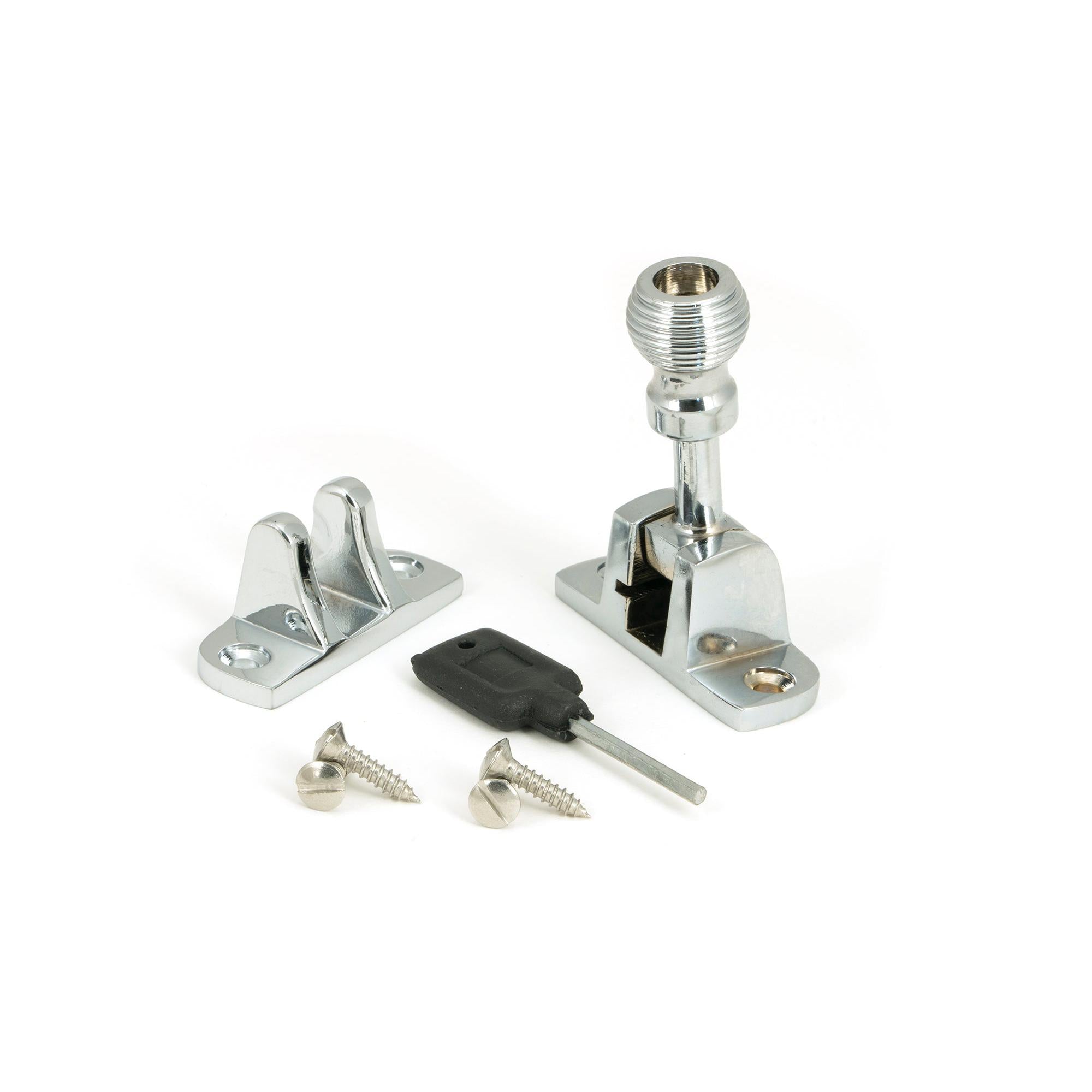 Polished Chrome Beehive Brighton Fastener (Radiused) | From The Anvil - Fasteners - From The Anvil - Yester Home