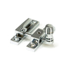 Polished Chrome Beehive Quadrant Fastener - Narrow | From The Anvil - Quadrant Fasteners - From The Anvil - Yester Home