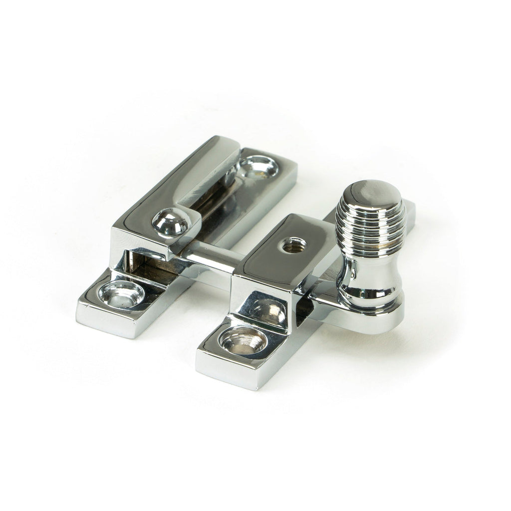 Polished Chrome Beehive Quadrant Fastener - Narrow | From The Anvil-Quadrant Fasteners-Yester Home
