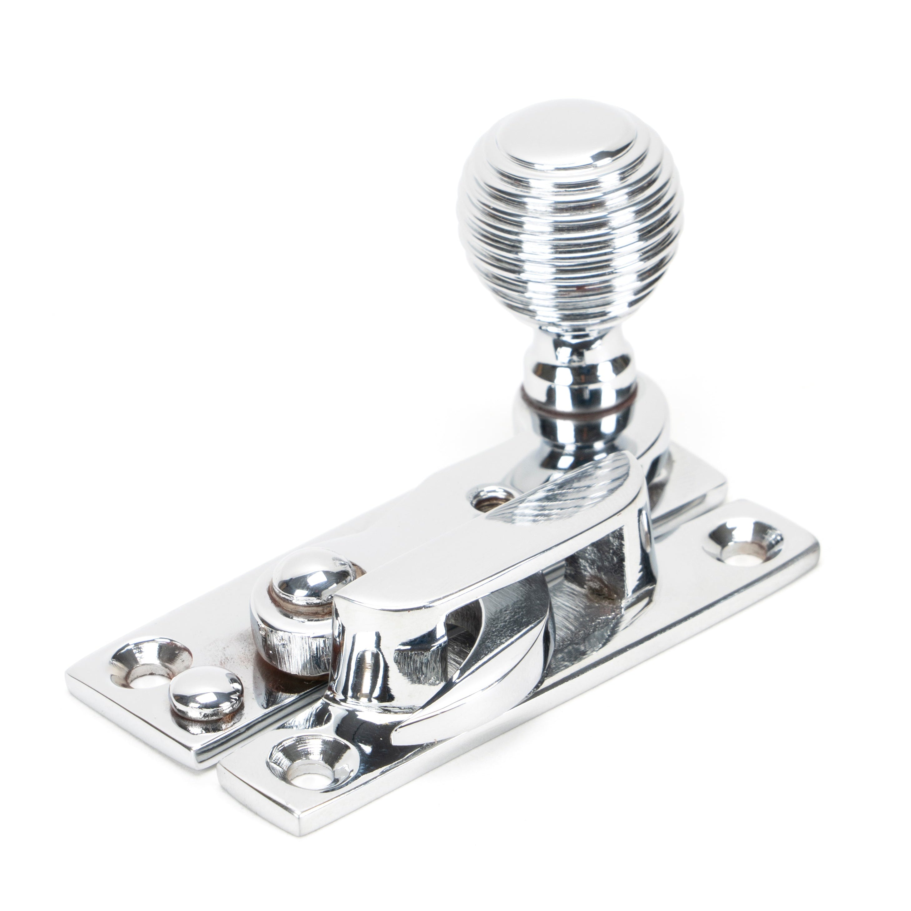 Polished Chrome Beehive Sash Hook Fastener | From The Anvil-Sash Hook Fasteners-Yester Home