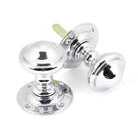 Polished Chrome Brockworth Mortice Knob Set | From The Anvil - Mortice Knobs - From The Anvil - Yester Home