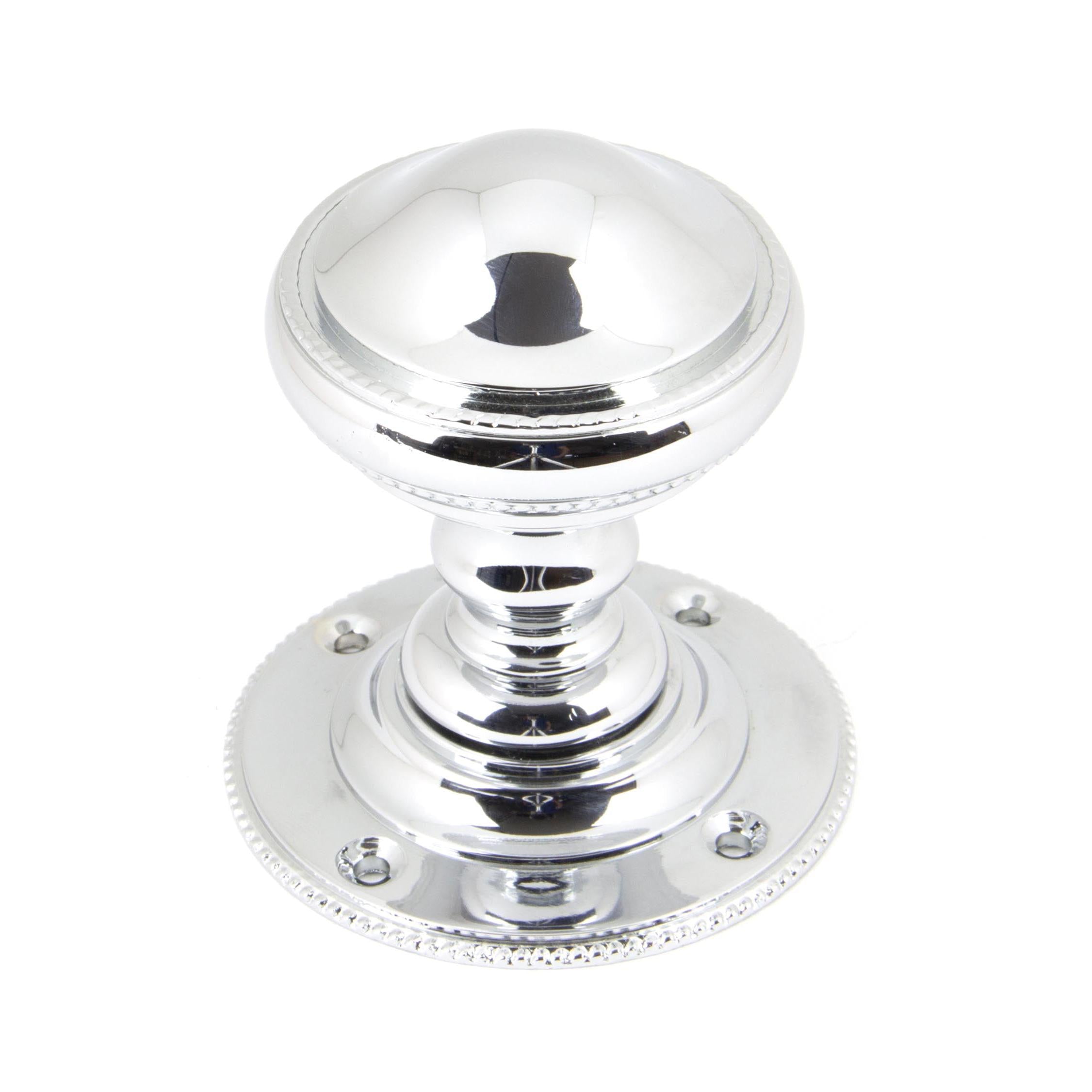 Polished Chrome Brockworth Mortice Knob Set | From The Anvil - Mortice Knobs - From The Anvil - Yester Home