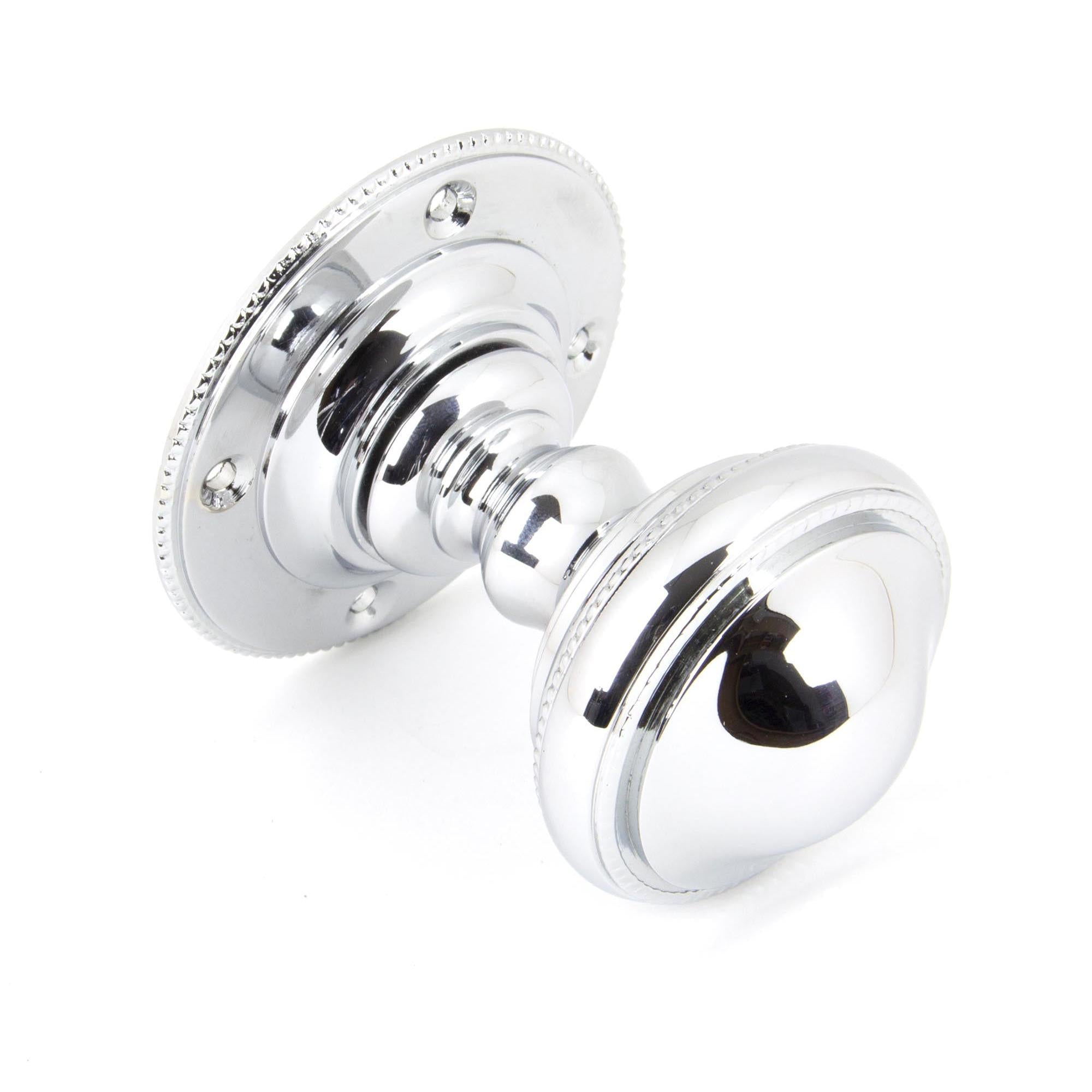 Polished Chrome Brockworth Mortice Knob Set | From The Anvil - Mortice Knobs - From The Anvil - Yester Home