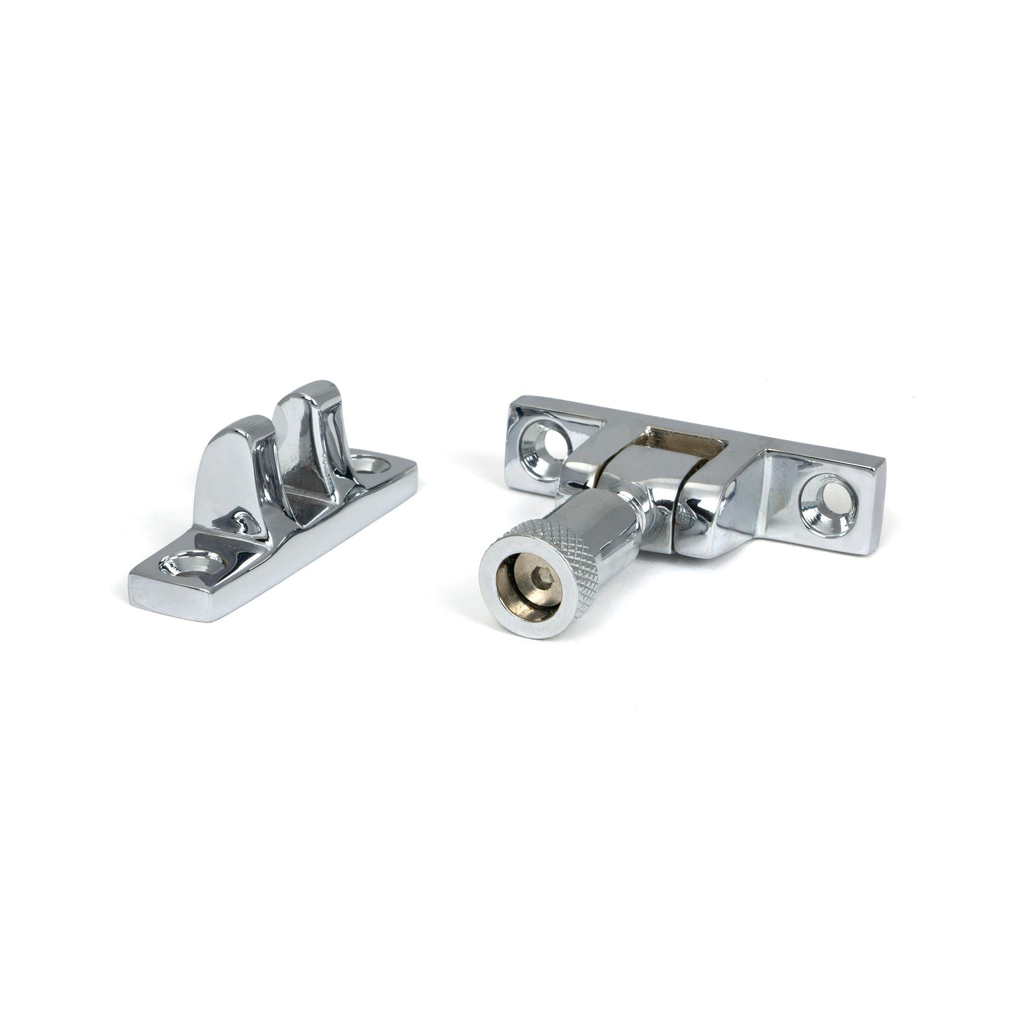 Polished Chrome Brompton Brighton Fastener - Narrow (Square) | From The Anvil - Brighton Fasteners - From The Anvil - Yester Home