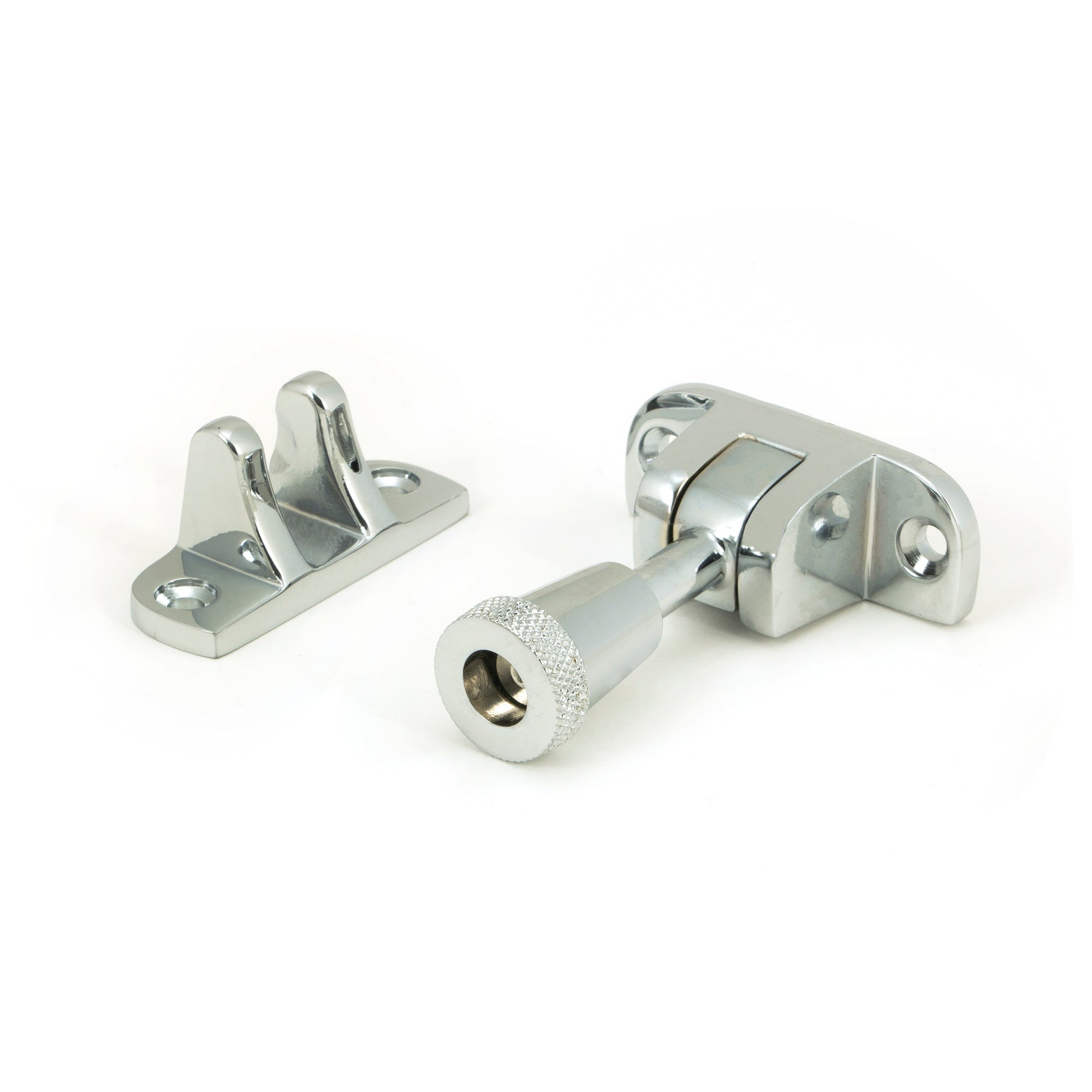 Polished Chrome Brompton Brighton Fastener (Radiused) | From The Anvil-Fasteners-Yester Home