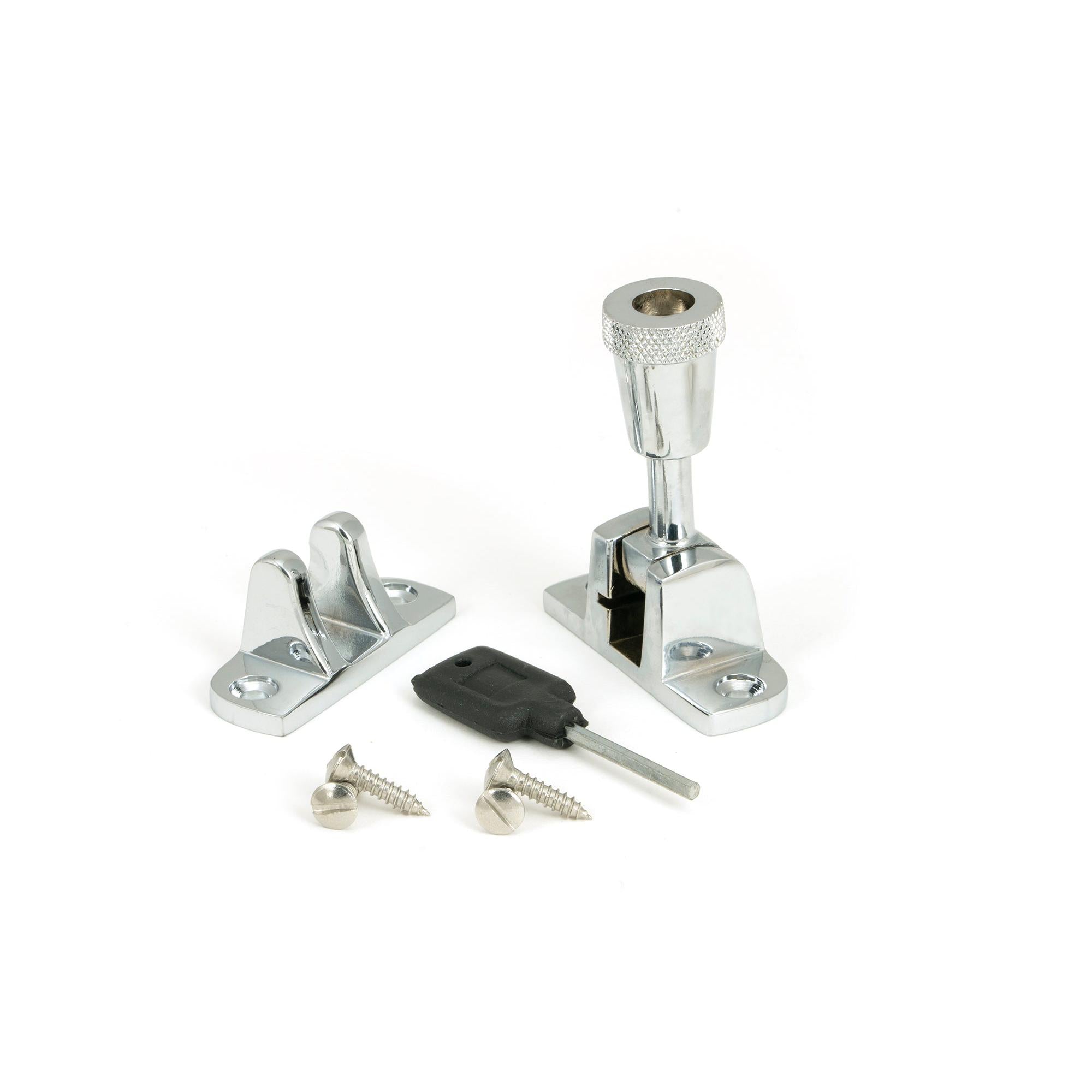 Polished Chrome Brompton Brighton Fastener (Radiused) | From The Anvil - Fasteners - From The Anvil - Yester Home