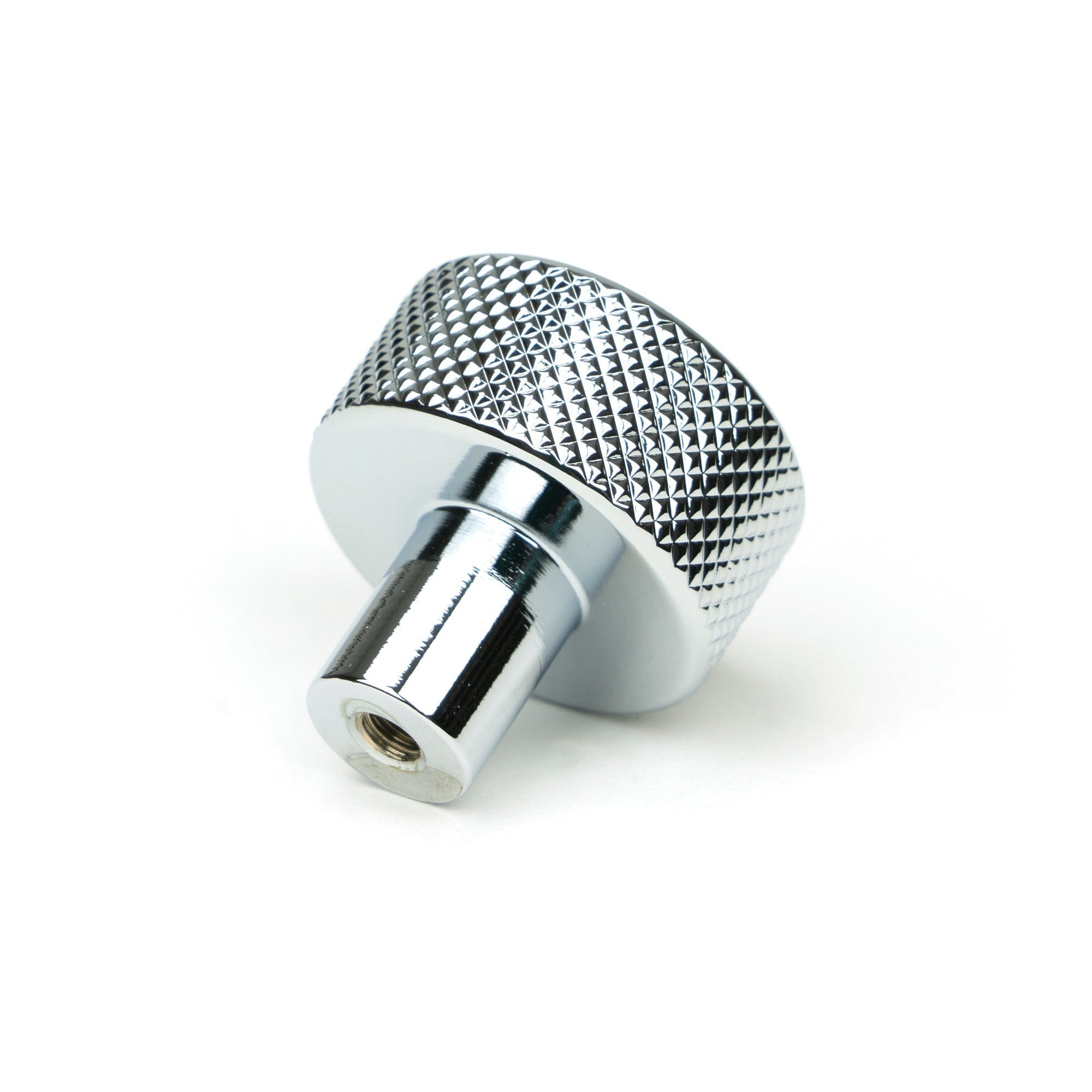 Polished Chrome Brompton Cabinet Knob - 25mm (No rose) | From The Anvil-Cabinet Knobs-Yester Home