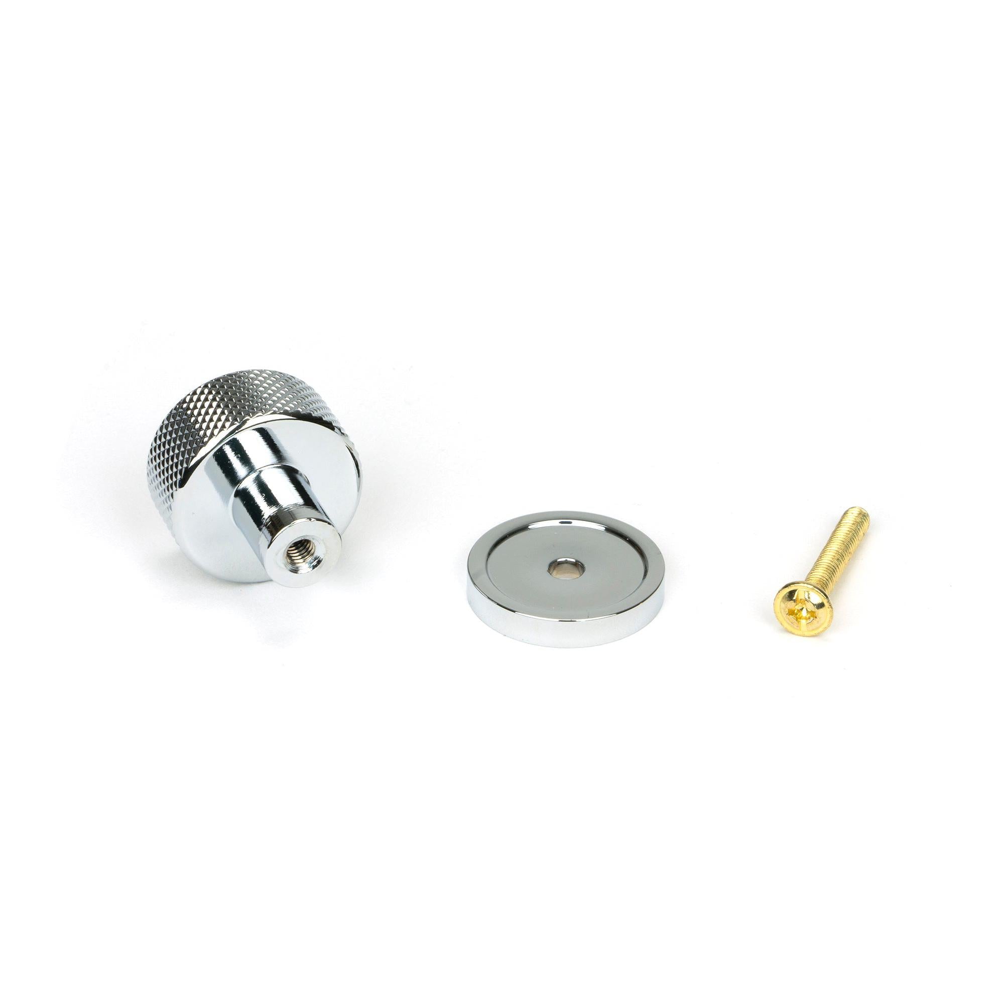 Polished Chrome Brompton Cabinet Knob - 25mm (Plain) | From The Anvil - Cabinet Knobs - From The Anvil - Yester Home