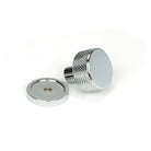 Polished Chrome Brompton Cabinet Knob - 25mm (Plain) | From The Anvil-Cabinet Knobs-Yester Home