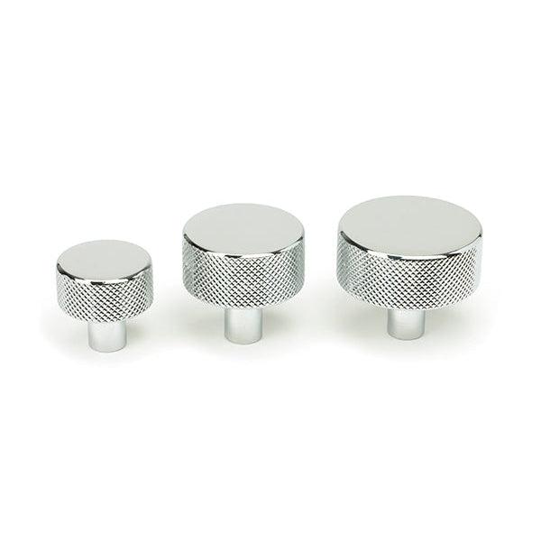 Polished Chrome Brompton Cabinet Knob - 25mm (Plain) | From The Anvil-Cabinet Knobs-Yester Home