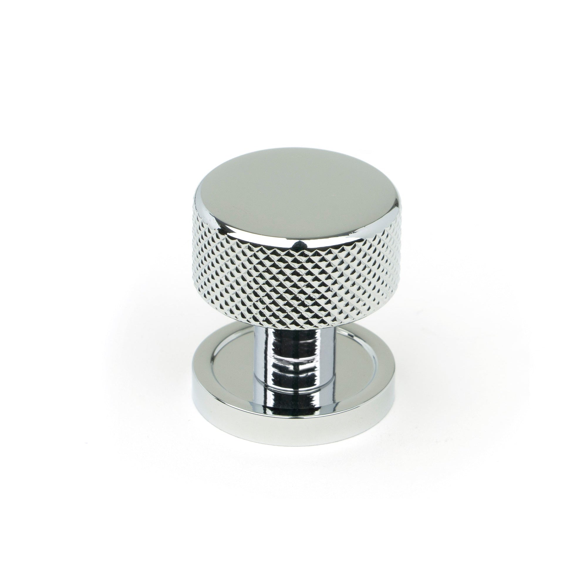 Polished Chrome Brompton Cabinet Knob - 25mm (Plain) | From The Anvil-Cabinet Knobs-Yester Home