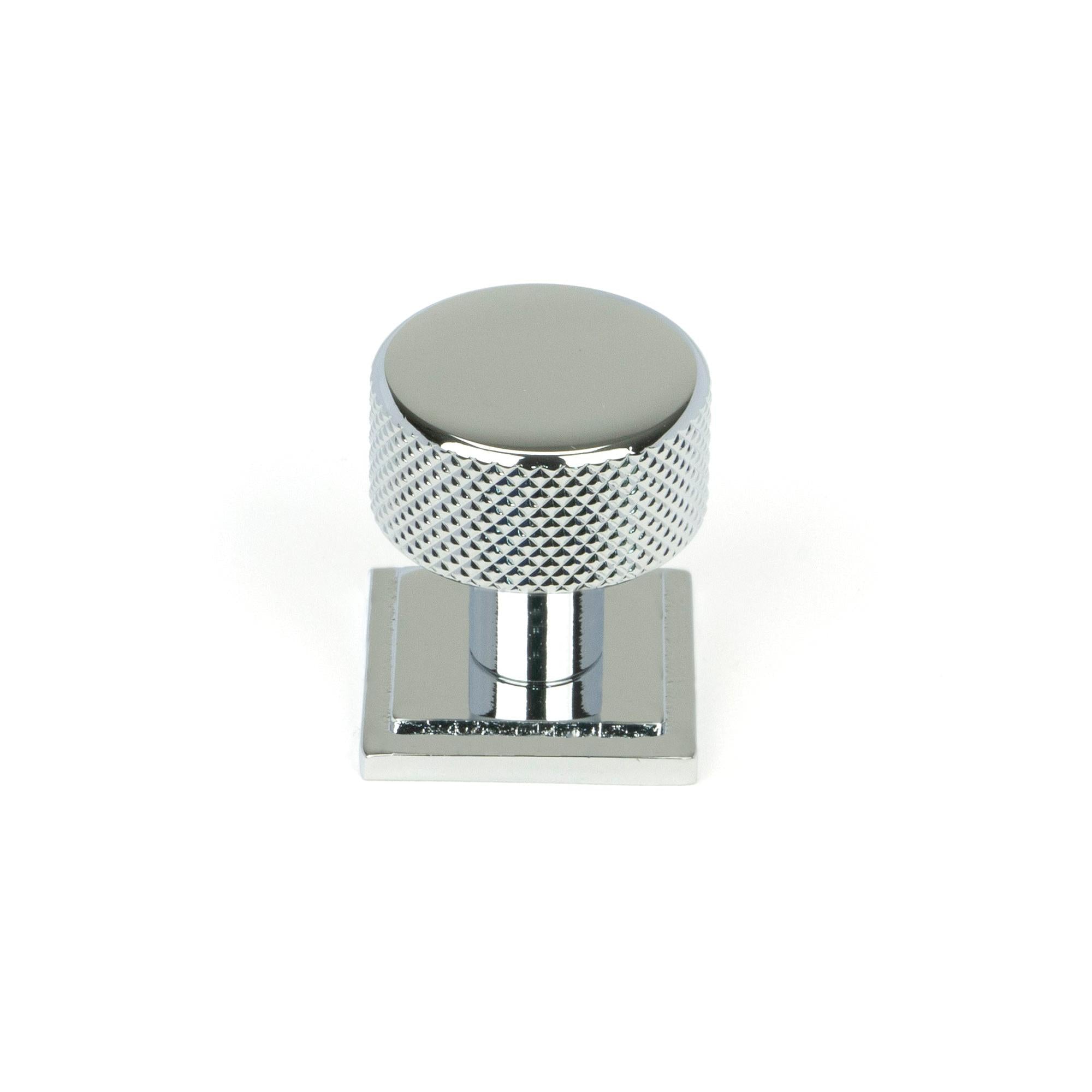 Polished Chrome Brompton Cabinet Knob - 25mm (Square) | From The Anvil - Cabinet Knobs - From The Anvil - Yester Home