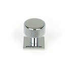 Polished Chrome Brompton Cabinet Knob - 25mm (Square) | From The Anvil-Cabinet Knobs-Yester Home