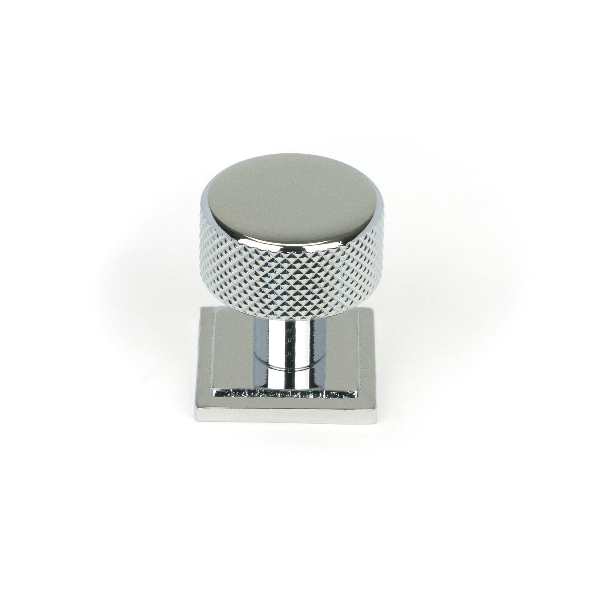 Polished Chrome Brompton Cabinet Knob - 25mm (Square) | From The Anvil-Cabinet Knobs-Yester Home