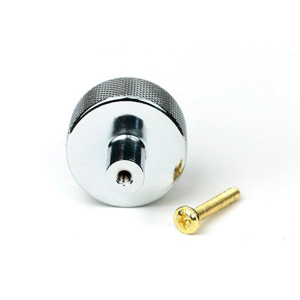 Polished Chrome Brompton Cabinet Knob - 32mm (No rose) | From The Anvil-Cabinet Knobs-Yester Home