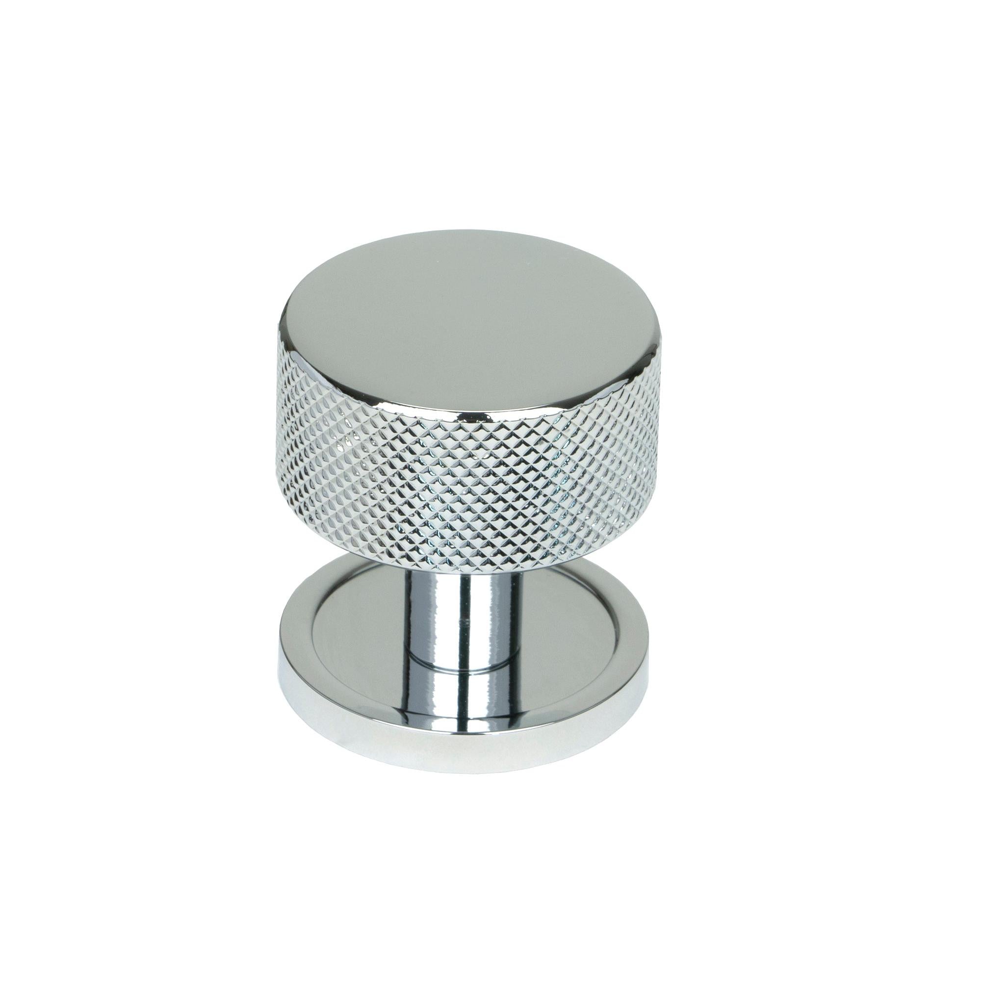 Polished Chrome Brompton Cabinet Knob - 32mm (Plain) | From The Anvil - Cabinet Knobs - From The Anvil - Yester Home