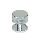 Polished Chrome Brompton Cabinet Knob - 32mm (Plain) | From The Anvil-Cabinet Knobs-Yester Home