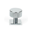 Polished Chrome Brompton Cabinet Knob - 32mm (Square) | From The Anvil - Cabinet Knobs - From The Anvil - Yester Home