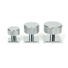 Polished Chrome Brompton Cabinet Knob - 32mm (Square) | From The Anvil-Cabinet Knobs-Yester Home