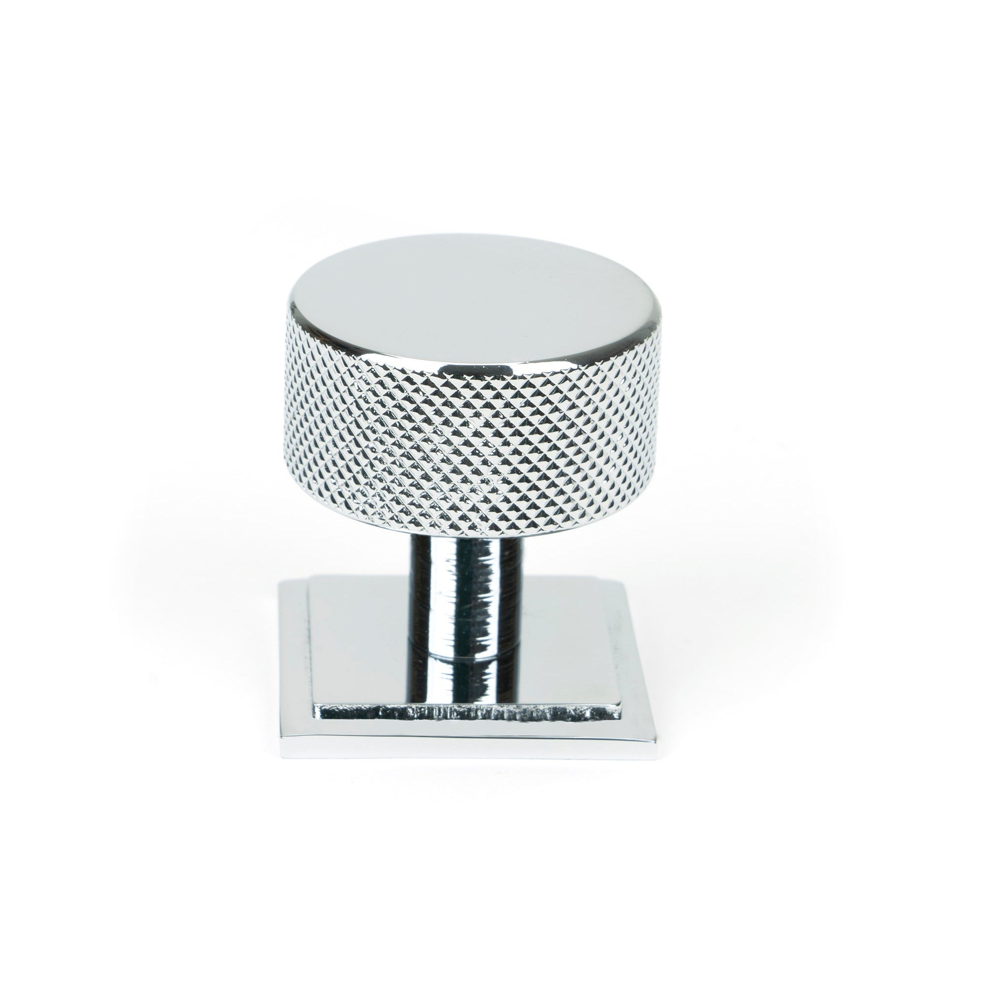 Polished Chrome Brompton Cabinet Knob - 32mm (Square) | From The Anvil-Cabinet Knobs-Yester Home